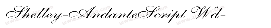 Shelley-AndanteScript Wd字体转换